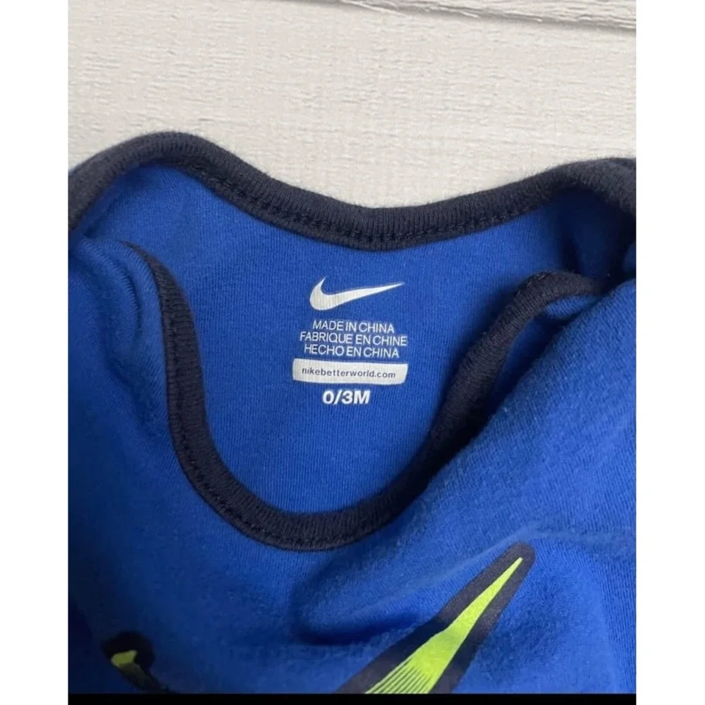 Nike baby‎ boys blue bodysuit 0-3 months